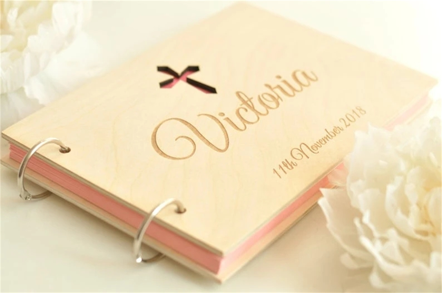 Custom Photo Book - Menyesuaikan Setiap Teks Lintas Kayu Bayi