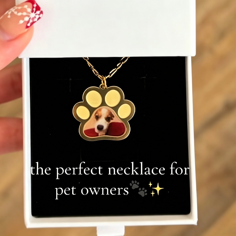 Kalung Foto Cetak Warna Cakar  - Pet Portrait Custom ulasan dan harga