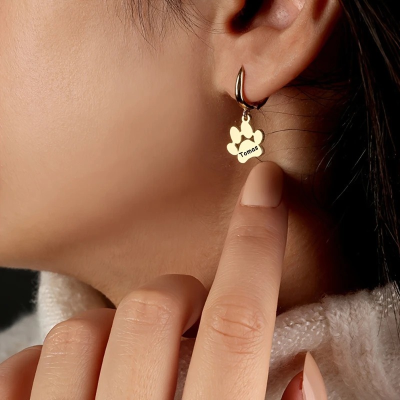Anting Cetak Kaki Hewan Peliha - Pet Portrait Custom ulasan dan harga